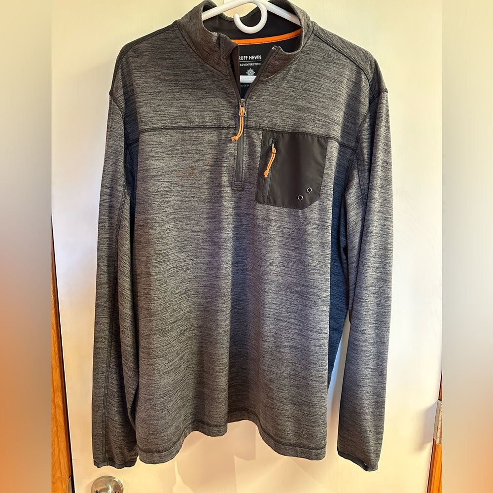 1/4 zip long sleeve tee